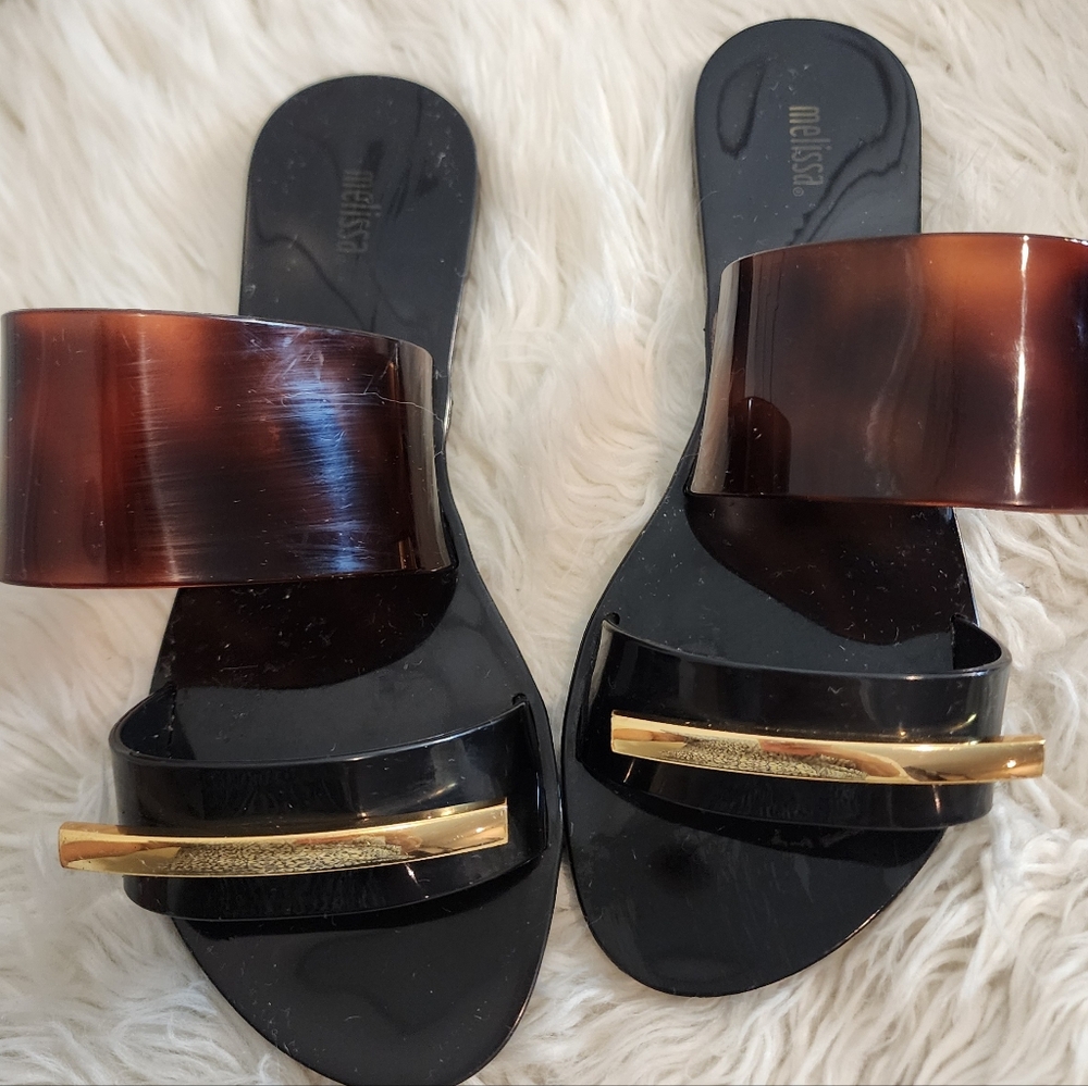 MELISSA WONDERFUL II FLIP-FLOPS ECOLOGICAL MATERIALS SIZE 5 - Picture 11 of 15